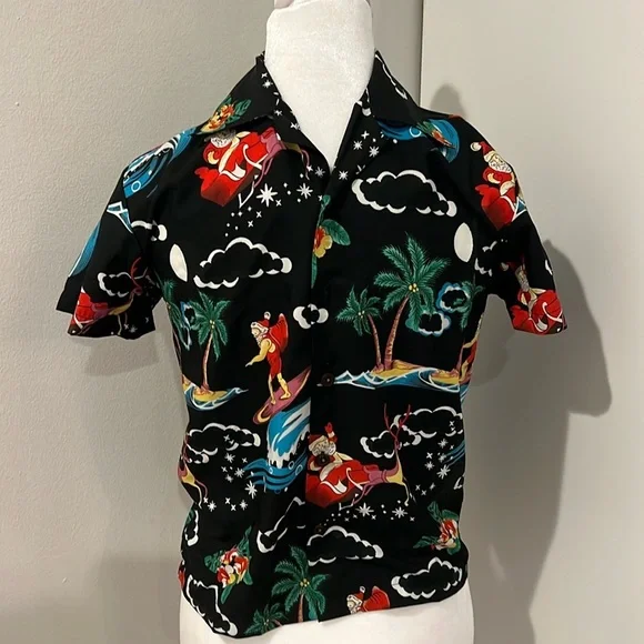 Christmas! Santa Hawaiian Shirt - Picture 1 of 4